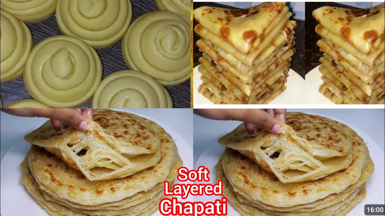 How To Make Soft Layered Chapati Youtube