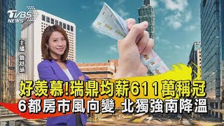 好羨慕! 瑞鼎均薪611萬稱冠 6都房市風向變 北獨強南降溫【TVBS說新聞】20220602