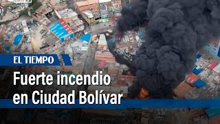Más de 5 horas duró el terrible incendio en el barrio Meissen, de Ciudad Bolívar | El Tiempo