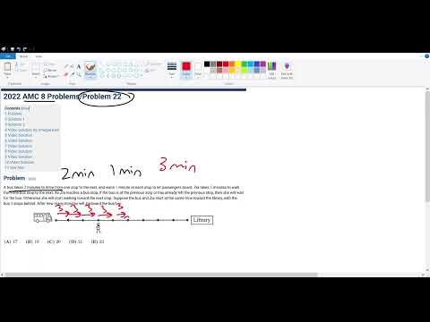 2022 AMC 8 Problem 22 - YouTube