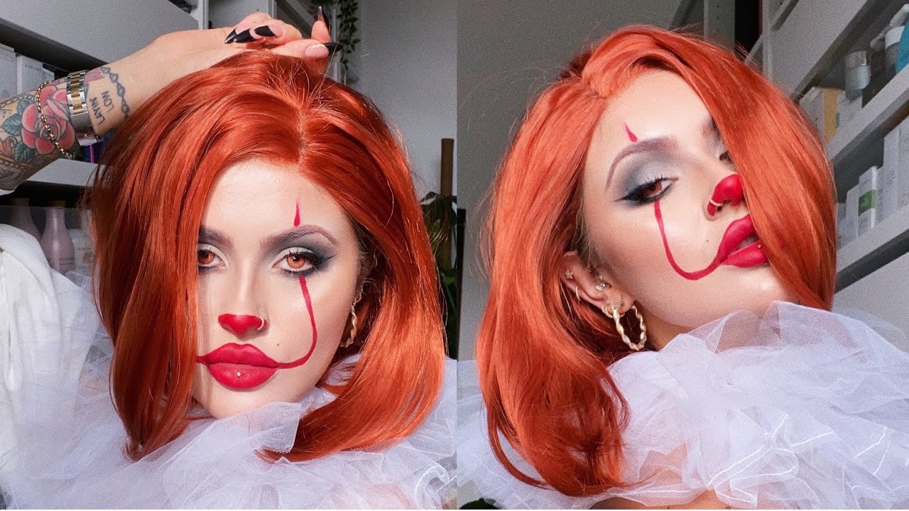 MRS PENNYWISE - IT HALLOWEEN MAKEUP TUTORIAL | JAMIE GENEVIEVE - YouTube