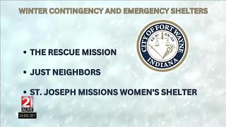 City of Fort Wayne announces winter warming shelter plan