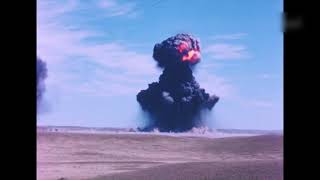 💥HD Blast Wave Hit Various Buildings Canada 500 Tons TNT Simulated Nuclear Testing