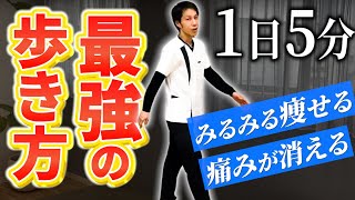 【最強の歩き方】痛みが消える！痩せる！今日からできるコツ・ポイントを徹底解説