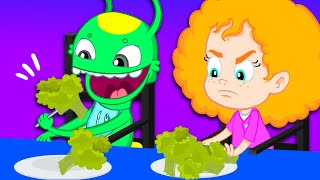 Groovy The Martian & Phoebe - Are You Hungry? Groovy teaches to eat vegetables to kids