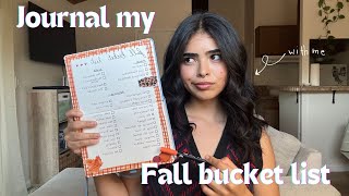 Journal with me 🫶🏼 Dopamine menu & Fall bucket list 🍁