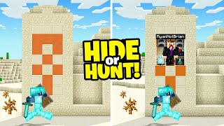 I made a Secret Minecraft DESERT TEMPLE Base! (Hide Or Hunt)