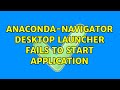 Ubuntu: Anaconda-Navigator desktop launcher fails to start application