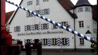 Maibaum umlegen in Obermenzing