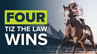 FOUR OF THE BEST TIZ THE LAW WINS: BELMONT STAKES & TRAVERS STAKES