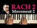 Rachmaninoff - Piano Concerto No. 2 Movement 2 (Piano Tutorial Lesson)