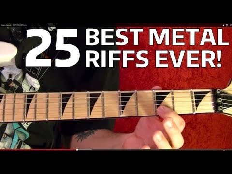 25 Best Heavy Metal Riffs Ever! Guitar Lesson - YouTube