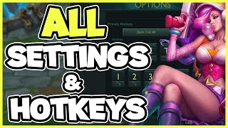 ALL SETTINGS AND HOTKEYS THAT HELPED ME CLIMB - League of Legends