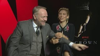 The Crown: Vanessa Kirby and Jared Harris on filming the series