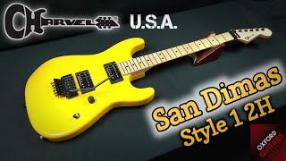 Charvel USA San Dimas Style 1 2H Taxi Cab Yellow 2009 5th Batch Custom Colors guitar close up video