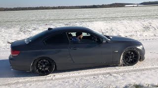 Bmw 335i 380Hp N54 - Insane Snow drift | Slow motion |