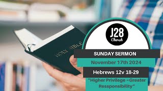 Sunday Sermon 17th November 2024