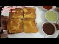 mumbai street food આ ટેસ્ટી નાસ્તો જોઈને ભજીયા ભૂલી જશો સેન્ડવીચ પુડલા how to make sandwich pudla