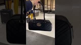 구찌 GUCCI GG MARMONT MEDIUM TOP HANDLE BAG ‎795218 AABZB 1000#www.rose-lux.com