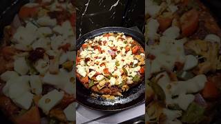 Pizza recipie in fry pan#breadpizza# Malayalam #shorts