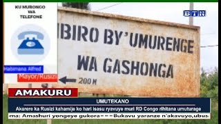 AMAKURU:21H:Akarere ka Rusizi kahamije ko hari isasu ryavuye muri RD Congo rihitana umuturage