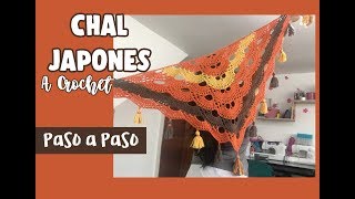 Chal Japonés a Crochet - Paso a Paso