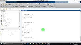 2. Basic Calculations Using MATLAB