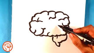 How to Draw a Brain - Drawing for Beginners