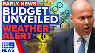 Billions given away in Budget cash splash, NSW flood evacuations as rains hit | 9 News Australia