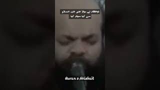 Zulfiqar Na Mola Ali (a•s) sa kia swal kia |Fazail mola Abass