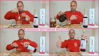 DXN Vinaigrette Megadose Therapy Day 2: 10 days of Ganoderma red yeast rice vinegar (Hongqu) 2021