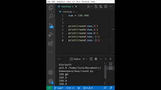 PYTHON ROUNDING TRICK : Simple way to round number in python.