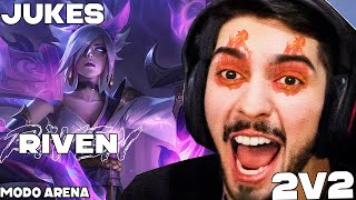 JUKES DE RIVEN NO 2v2 (MODO ARENA) - DUO GRATIS150ML - Partida completa.