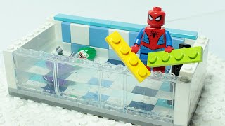 Lego Spiderman Brick Building Swimming pool