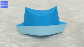 Easy Origami Hat Making Simple \u0026 Easy Tutorial - How To Make a Paper Cap