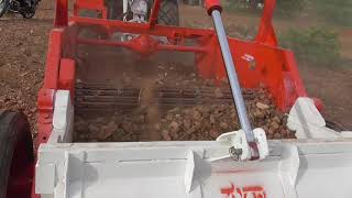 Stone picker machine at Agriculture Land