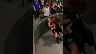 Brock Lesnar Give German Suplex To Bobby Lashley Through the Barricade In WWE 2K22 #shorts #trending