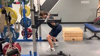 LB Push-Pin Staggered Stance Squat