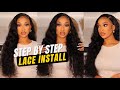 😍Step by Step 13*4 26 inches Loose Deep Lace Wig Install n MELT- No Glue! Ft Wiggins