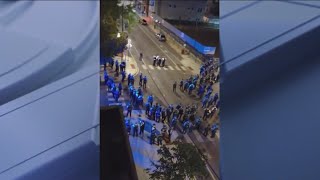 Video captures post-Pride disturbance in Lake View that led to group jumping on vehicles, throwing b