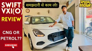 The All New Swift 2024 | Full detailed review | VXI (O) VS VXI CNG | Value For Money ???