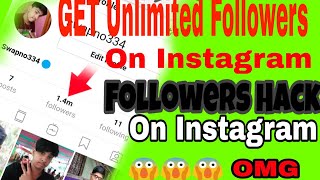 How to get Unlimited followers On Instagram | New Hack |