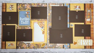 Fall Scrapbook Layout/Scrappin Saturday Series/Process Video