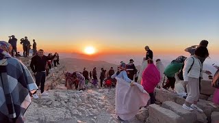 Adıyaman Nemrut Dağı'ndaki manzara yerli ve yabancı turistleri bölgeye çekiyor