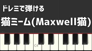 ドレミで弾ける猫ミーム(Maxwell猫)