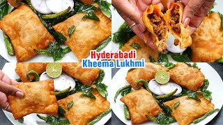 Lukhmi Recipe - Hyderabadi Kheema Lukhmi - Lukhmi in Telugu