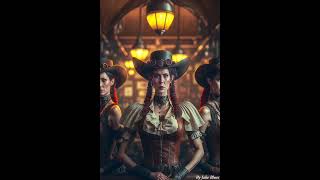 Cowboys \u0026 Cowgirls Steampunk Style, Wildwest 🤠 A Jake Blues video 😎#cowboy  #steampunkstyle