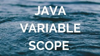 Java variable scope (java variables) (manohar academy)