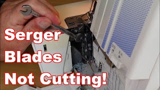 Serger Blades - Fixing - Assessing - Replacing - Janome My Lock - Overlocker