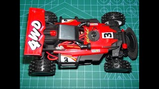 1/32 製作メモ ミニ四駆 ホットショットJr. ラジコン RC 1:32 Tamiya Mini 4WD Hotshot Junior + Sinohobby Mini-Q Cartoon QQ